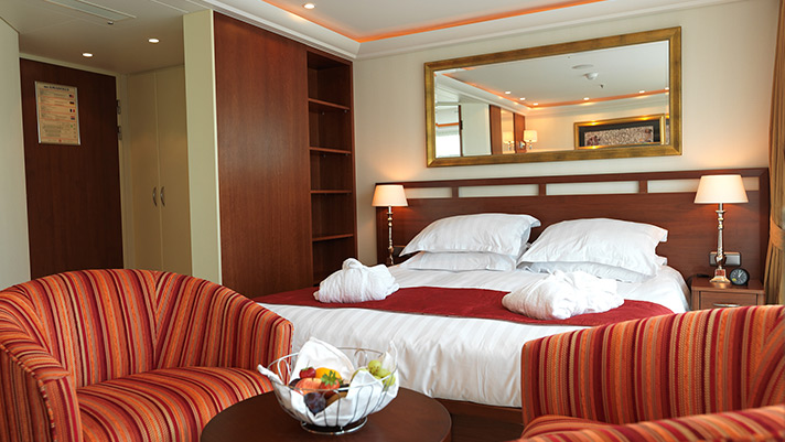 Rest and relax in the AmaWaterways Dolce Suite.