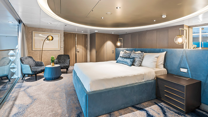 Start your fun-filled day in a gorgeous stateroom with amazing accommodations.
