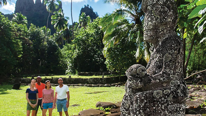 Experience the beautiful flora and fauna of Nuku Hiva.