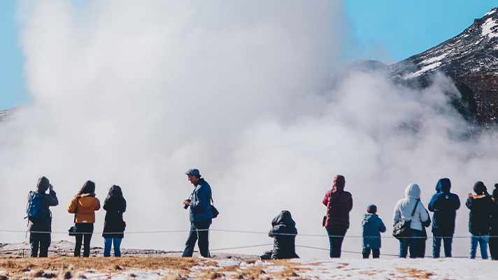 Discover the active Strokkur Geyser.