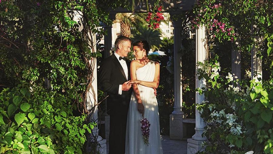 Sandals Resort Wedding Garden Couple